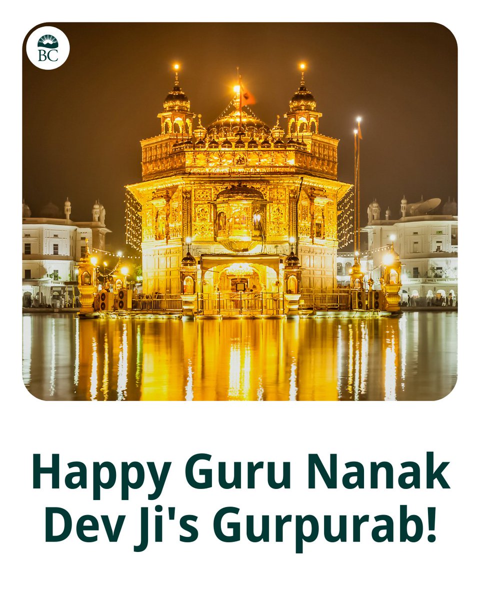 BCGovNews's tweet image. Today, Sikh communities in BC and around the world celebrate the 556th birth anniversary of Guru Nanak Dev Ji. His teachings of equality, compassion and service continue to inspire. Happy Guru Nanak Dev Ji’s Gurpurab to all who celebrate! (1/2)