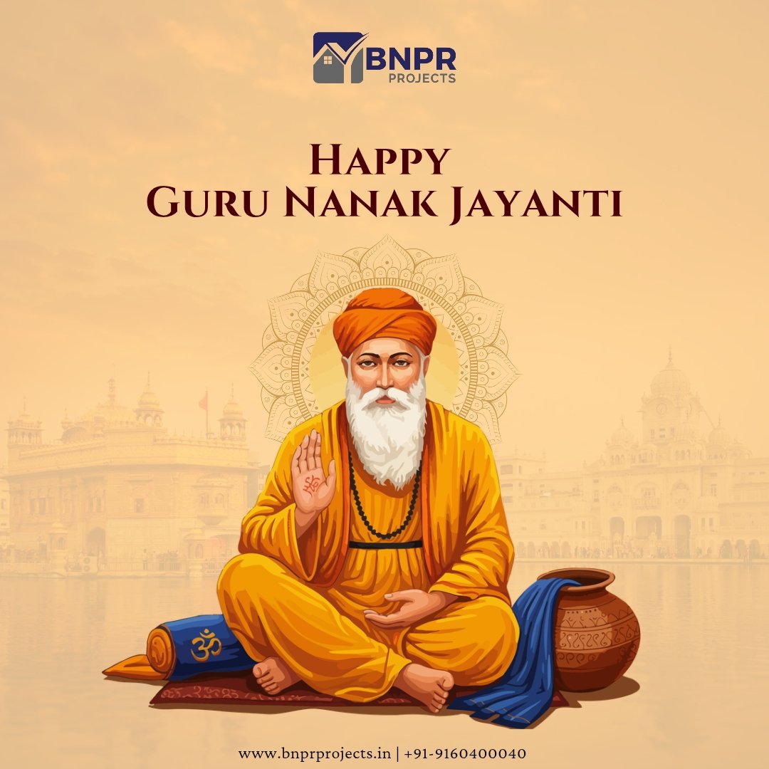 BnprProjects's tweet photo. Let's celebrate the messenger of peace and compassion who lit the world with wisdom.

#happygurunanakjayanti🙏 #gurunankadevji❤️ #gurunanakjayanti #bnprprojects #hyderabadrealestate #realtors #builders #hyderabadproperties #investmentadvisor #propertyconsultant https://t.co/K0byCi3MZ4