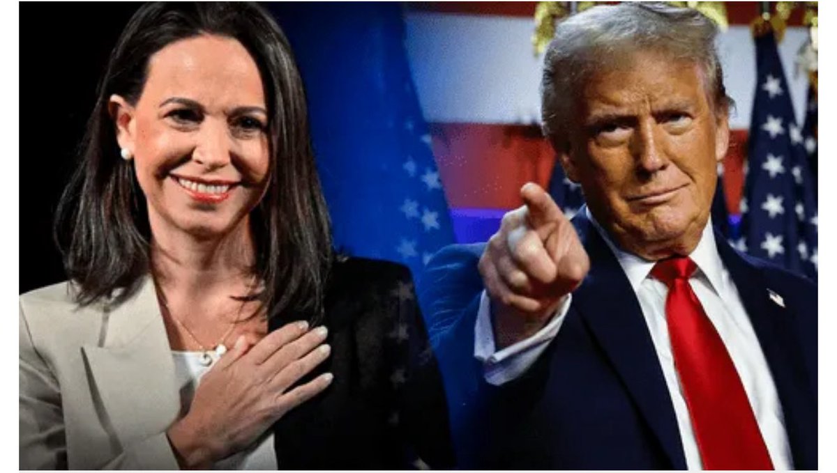 Jhonffonseca's tweet photo. 🚨 ÚLTIMA HORA

María Corina Machado asegura que «Maduro comenzó esta guerra y Trump la va a terminar». https://t.co/92tBqetUJi
