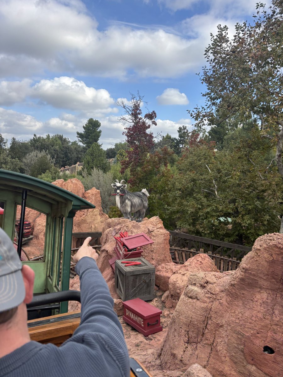 illliterate_'s tweet image. my favorite part of Big Thunder Mountain is the Yamamoto animatronic