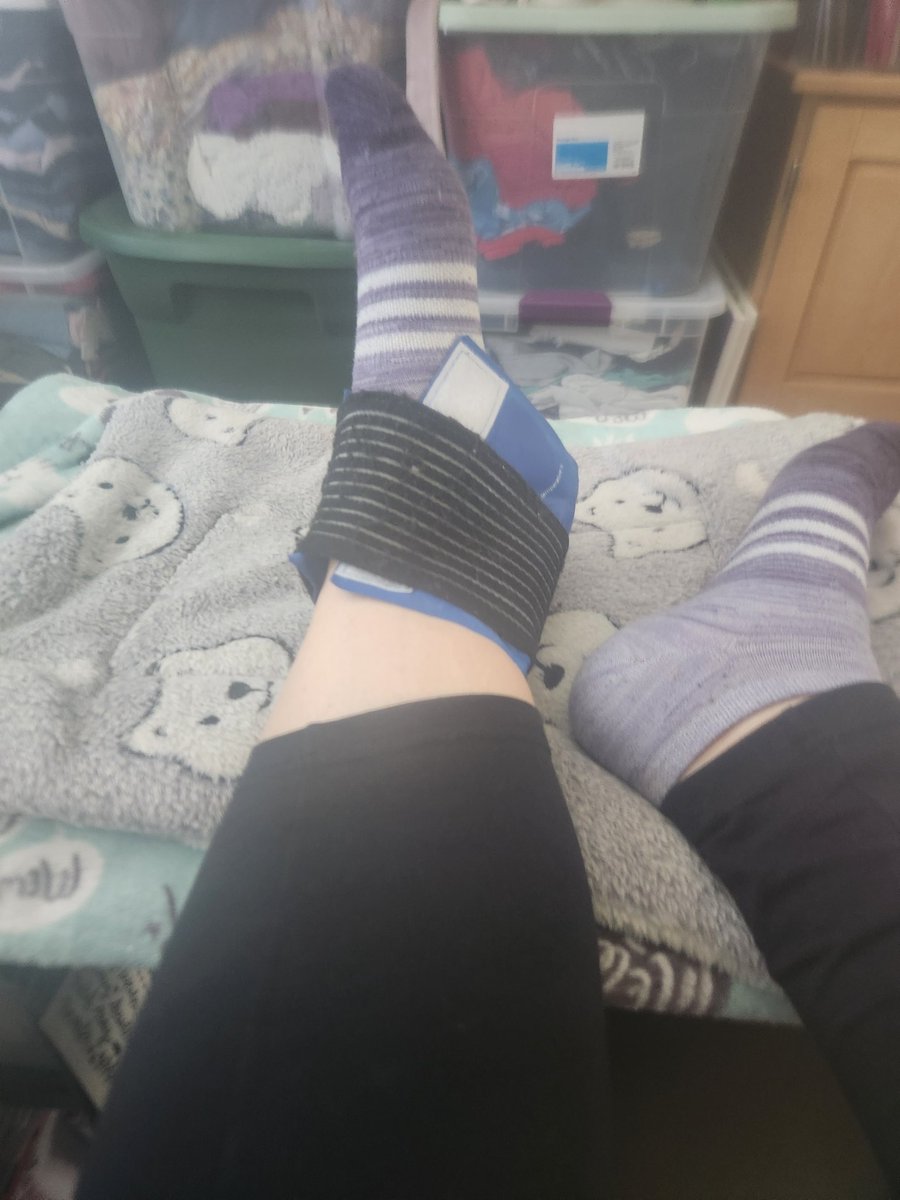 it's been awhile since i rolled an ankle.

naturally, it's the opposite foot, so i don't have a brace or anything because of course 🙃