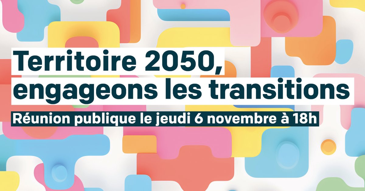 Rendez-vous ce jeudi 6/11, à 18h à l’Université Bretagne Sud à Vannes, pour la réunion publique sur le #SCoT-AEC 🌍 🌱⚡. Ensemble, parlons climat, logement, mobilité et avenir de notre agglo. Entrée libre, ouverte à tous !