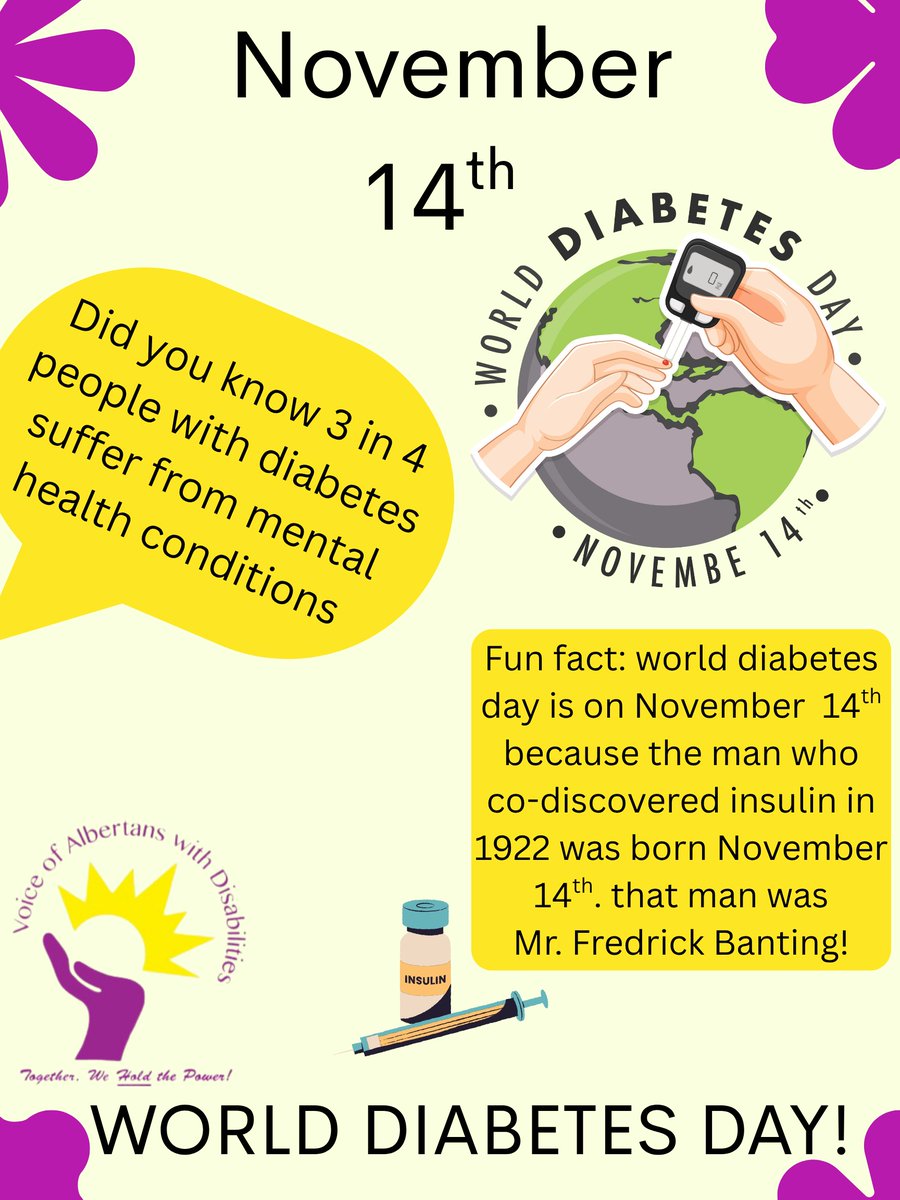 November 14th is World Diabetes Day!

#worlddiabetesday #diabetes