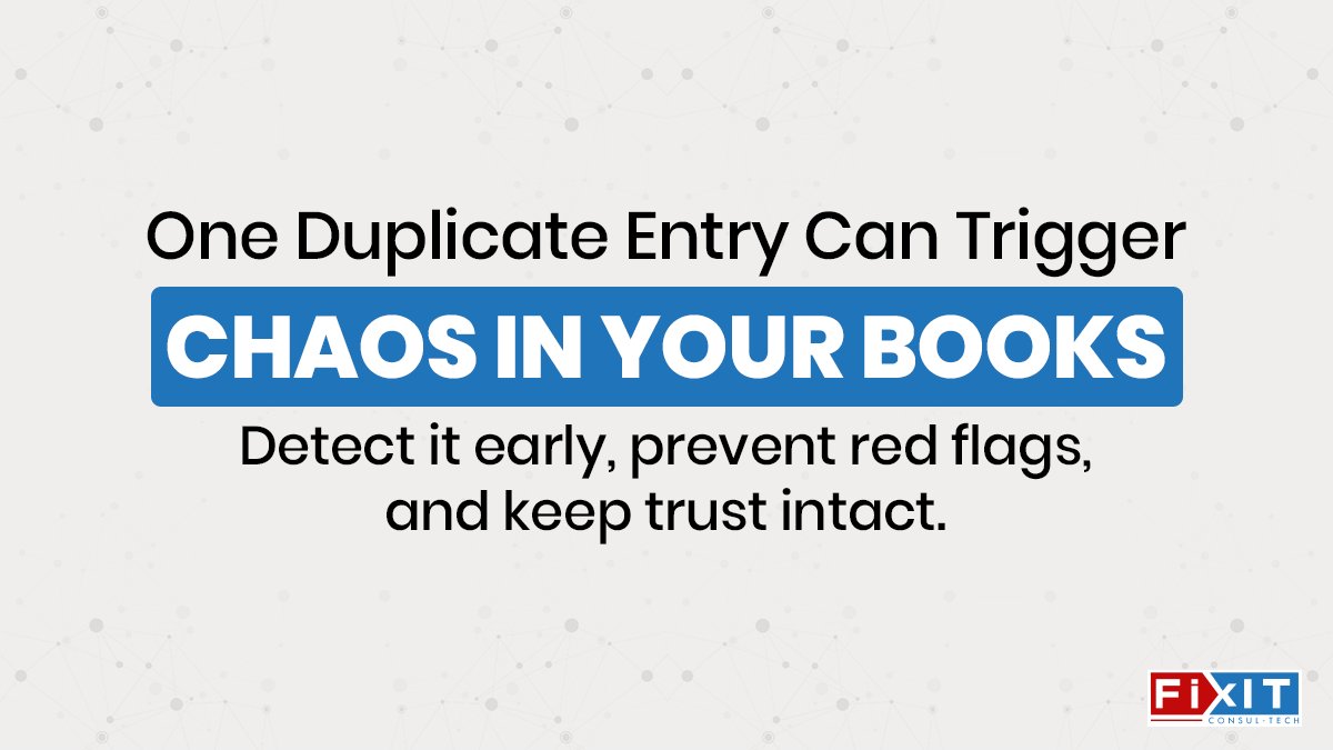 One duplicate entry can cause chaos.
Spot it early, fix it fast, and keep your finances (and trust) on track.
Stay sharp. Stay reconciled. Stay in control.

#Bookkeeping #QuickBooks #FinanceTips #SmallBusiness