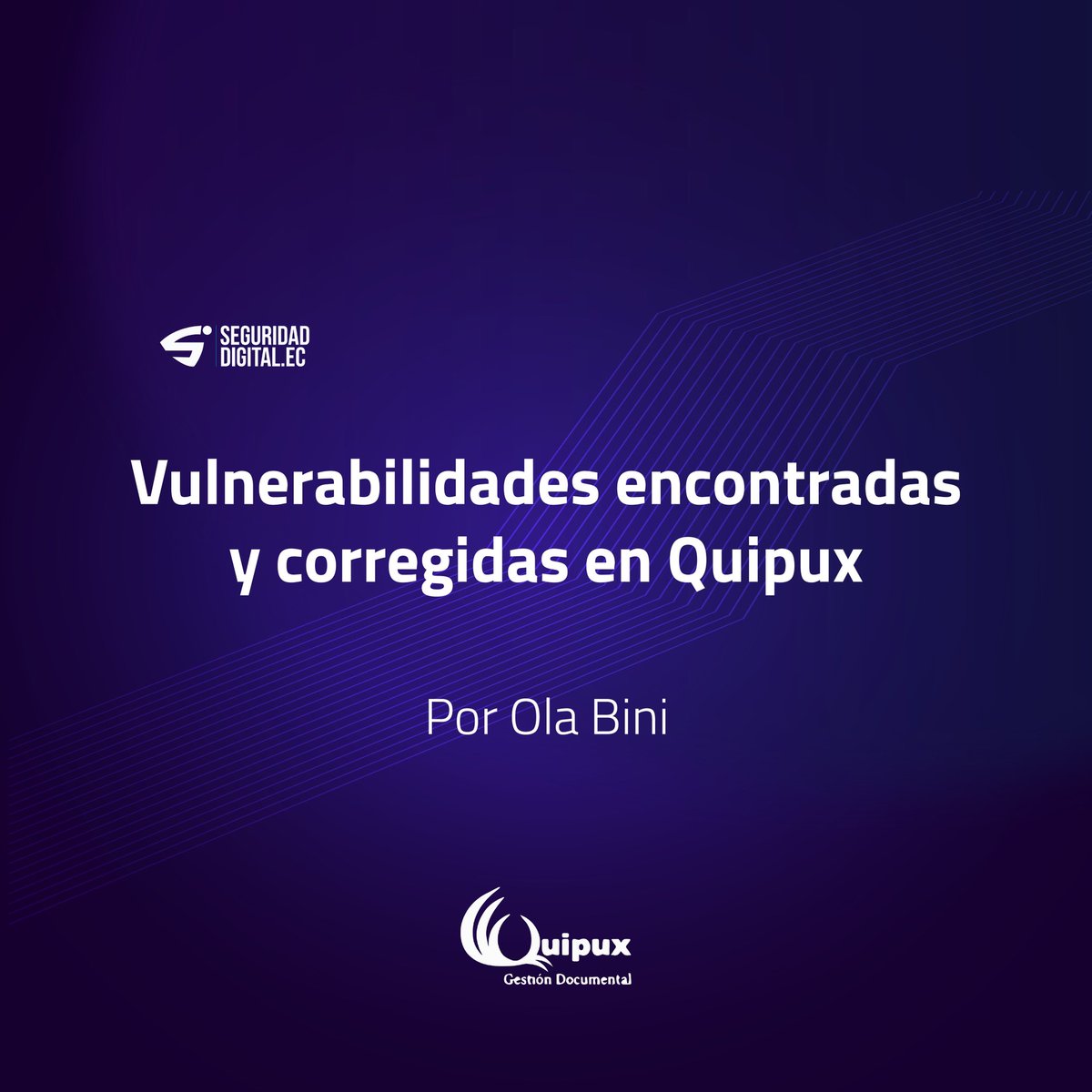 Encontramos vulnerabilidades en Quipux. Lo avisamos en forme responsable para que lo arreglan.