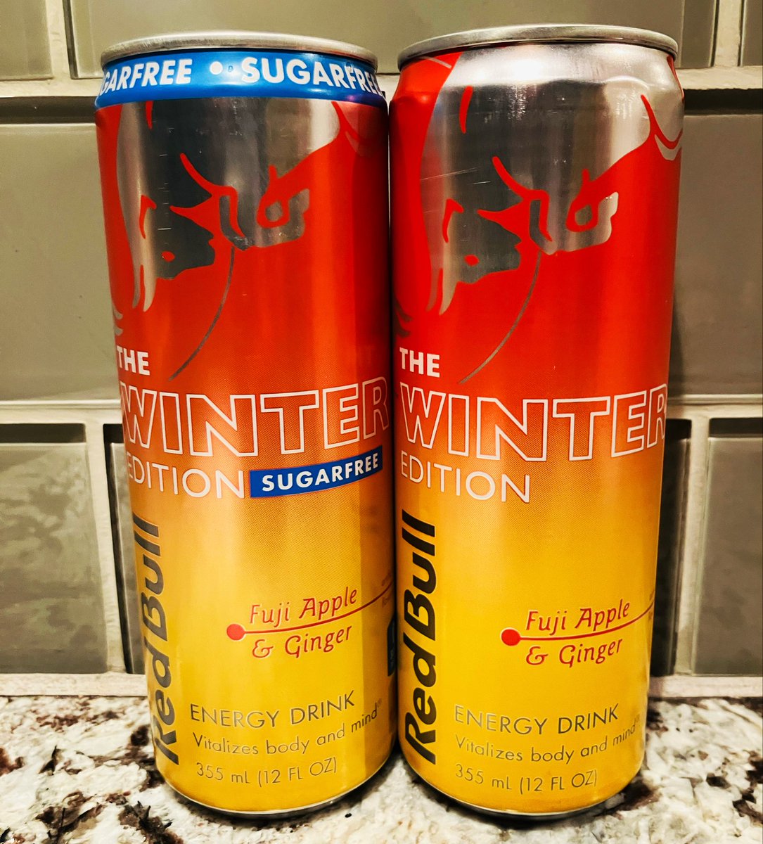 EnergyDrinkJosh's tweet image. New #2025 #RedBull #WinterEdition #FujiAppleGinger #EnergyDrink available in #SugarFree and #Regular. #2025RedBull #RedBull2025 #AppleGingerRedBull #RedBullAppleGinger #WinterRedBull #WinterEdition2025 #Energy #Drink #Winter2025 @redbull