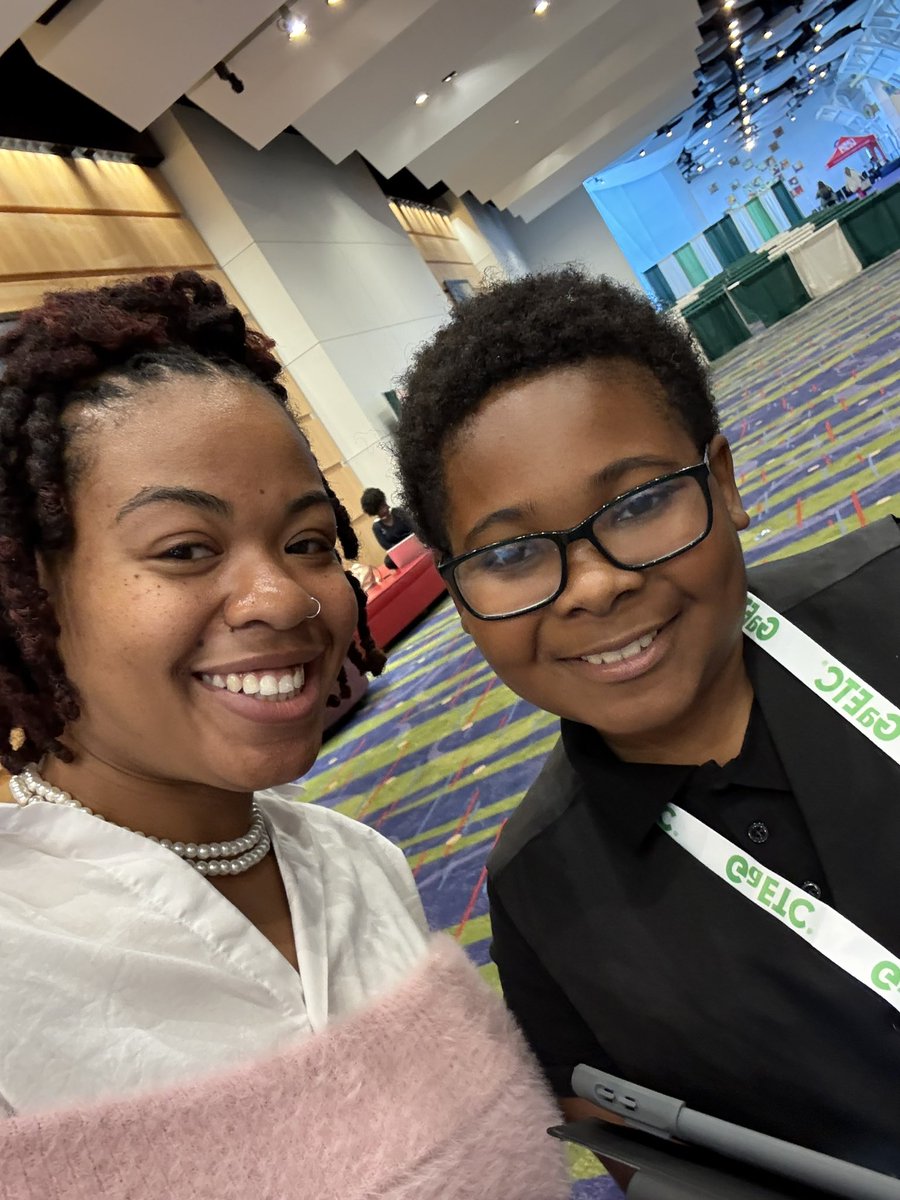 EintheMiddle's tweet photo. My heart swells with joy as my students ❤️ and I had the privilege of experiencing and showcasing their innovative and content creation skills using AI @GaETConf @creightonbryan_ https://t.co/lkQPUjDbZ4