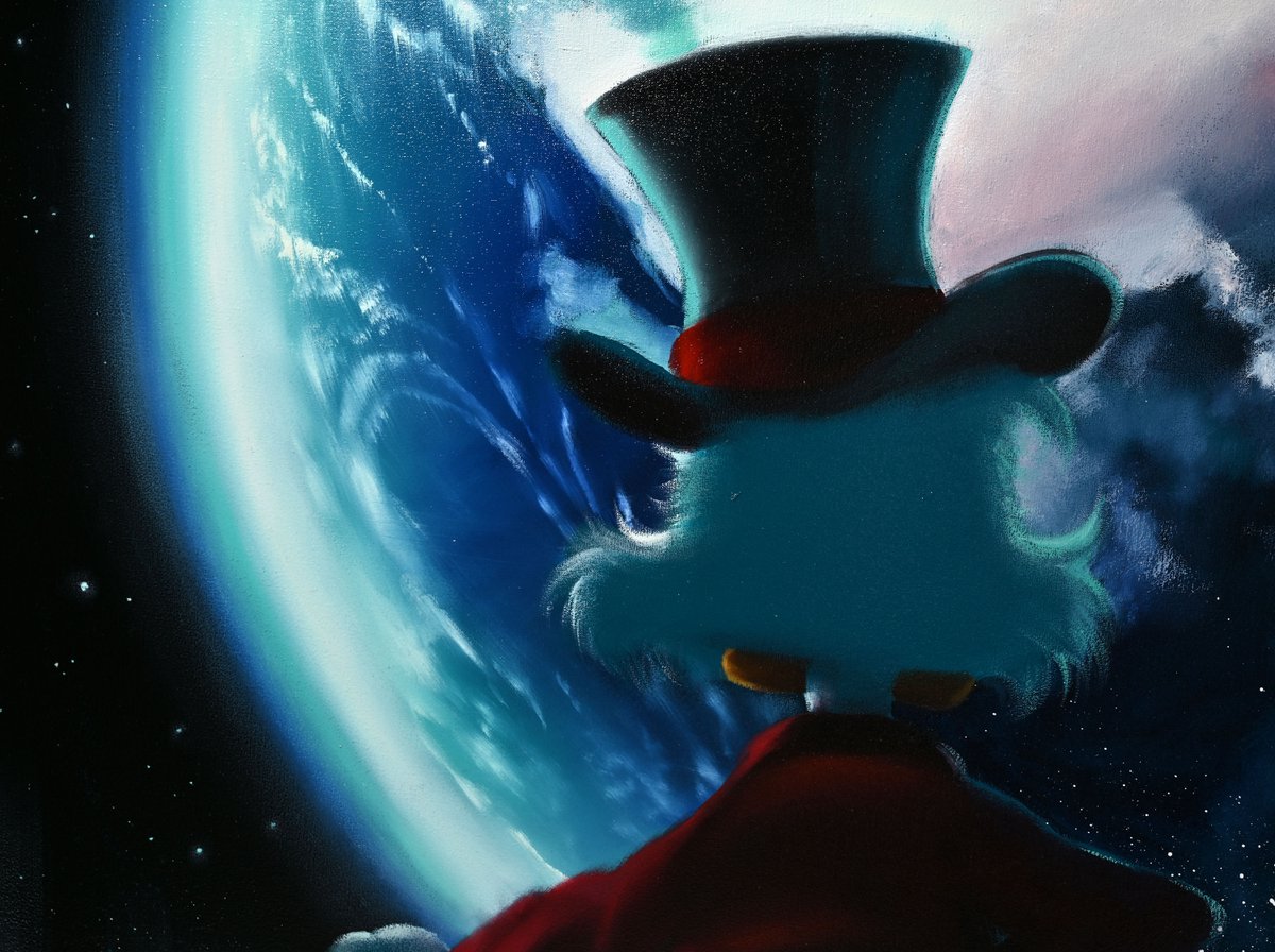 dkolosova_art's tweet photo. "The world is not enough"
oil on linen canvas, size 160x200 cm
#artandwealth #uniquegift #luxuryart #cryptoart #btcaesthetic #oilpainting #collectibleartwork #investmentart #fineartforcollectors #moneysymbolism #ScroogeMcDuck #statementpiece #powerfulimagery #DariaKolosova #contemporaryart #modernart