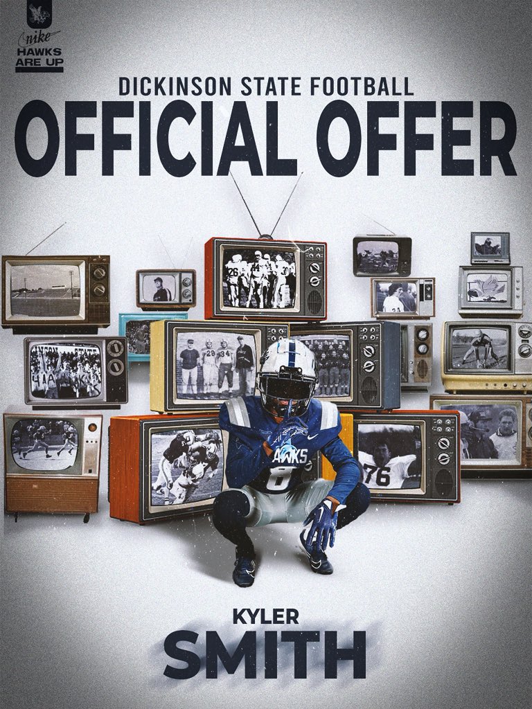 Im blessed to receive my 7th offer to play for <a href="/BlueHawkFB/">Dickinson State Football</a>!  
<a href="/JasonThier/">Coach Jason Thier 🏈</a> <a href="/CoachPStanton/">Pete Stanton</a> <a href="/Coach_Ddub/">Damaro Wheeler®</a> <a href="/CoachJWhite1/">CoachJWhite</a> <a href="/5WideLetItFly/">Matt Tomlin</a>