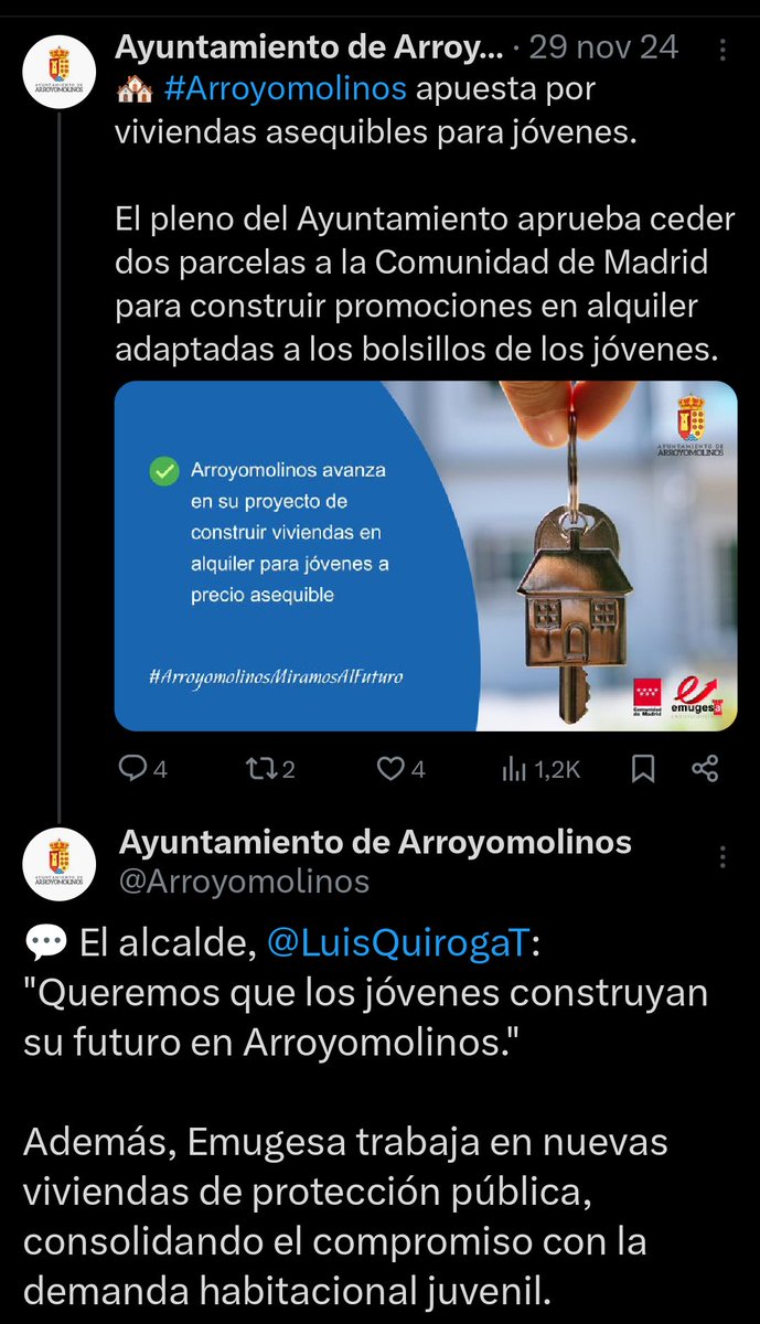 Bytybajk's tweet photo. Cambiaron el uso de parcelas educativas para ⚽ urbanístico. Modificaron normas  para  un modelo de 🏠 q nadie pidió. EMUGESA , cuyo fin es la construcción de 🏠. 1 año del tweet. No hacen vivienda pública en #Arroyomolinos q beneficie directamente a los vecinos xq son incapaces. https://t.co/5omAGheeBJ