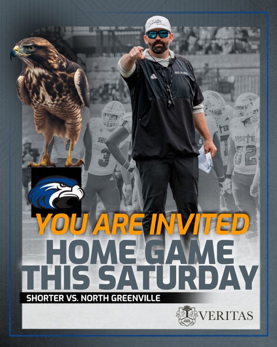 Thank you to <a href="/coachmorrison58/">Zach Morrison</a> for the game day invite. Unfortunately I won’t be able to make it this time, but looking forward to coming up in the near future. Wishing the entire <a href="/Shorter_FB/">Shorter Hawks Football</a> team good luck this Saturday against North Greenville. Send the Sr’s out with a HUGE home