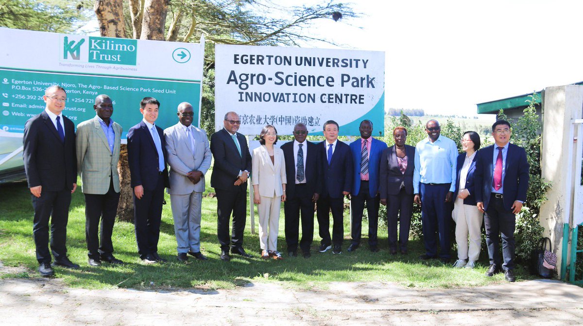 Profshaukat's tweet photo. Partnership been Egerton University @egertonunikenya 🇰🇪 and Nanjing Agricultural University @NJU1902 🇨🇳 Today is going stronger. Today was pleased to join  Chinese Ambassador H.E Guo Haiyan in Kenya, VC Prof. I. wabwagehh mmm,@egertonunikenya and Dr. Wu Rongshun, Vice President, NAU we toured and appreciated various facilities that assisted in research and training - enhancing food safety, security and sovereignty @KENIAupdates @nrfkenya @nacosti @OfficePCS_KE @ScienceRI_Kenya
