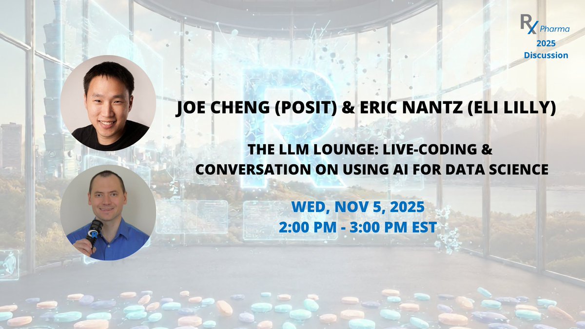 R in Pharma tweet media