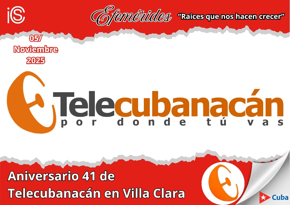 📺Hace 41 años el telecentro villaclareño <a href="/TLcubanacan/">Telecubanacán</a> llega por primera vez a la pantalla. Con ella nacía la TV en la región central de #Cuba. Desde el ICS reconocemos su dedicación en estas más de 4 décadas. Felicitaciones por el compromiso y respeto a su audiencia.

<a href="/tv_cubana/">TV Cubana</a>