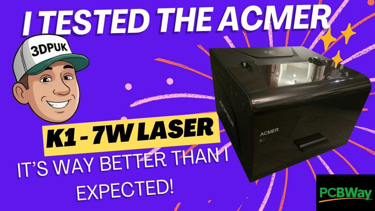 philmacey1's tweet image. 🚨 New Video Drop! 🚨
Just tested the Acmer K1 Laser Desktop Engraver — compact, powerful, and insanely precise. 🔥
Check out my full review + demo 🎥👇
👉 youtu.be/ZWdSZoBOjLA?si…

#AcmerK1 #LaserEngraver #Makers #DIYProjects #TechReview #Engraving #LaserCutting #GadgetLovers