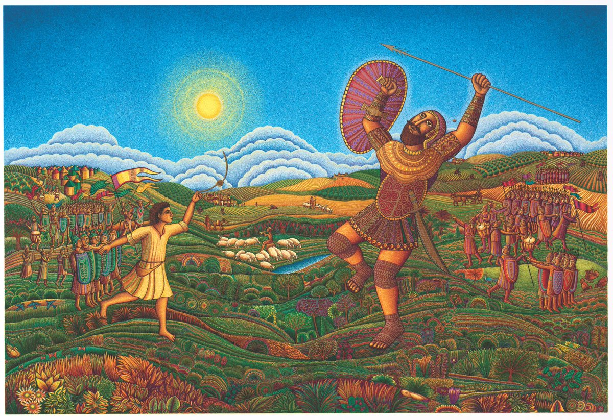 1 Samuel 17
KJV
17 Now the Philistines gathered together their armies to battle, and were gathered together at Shochoh, which belongeth to Judah, and pitched between Shochoh and Azekah, in Ephesdammim.

2 And Saul and the men of Israel were gathered together, and pitched by the