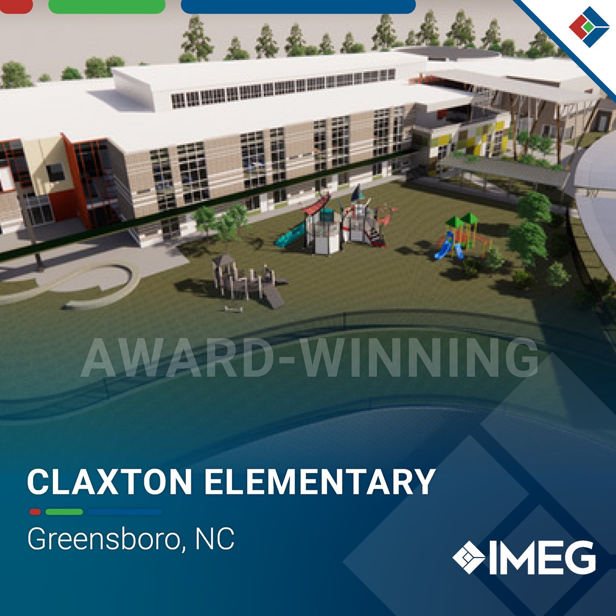 Claxton Elementary School in Greensboro, NC, has earned an ENR Southeast 2025 Best Projects Award of Merit in the K-12 Education category.

IMEG provided commissioning services for the learning facility.

🔗Learn more: pulse.ly/ouvuq3ekeg

#WeareIMEG #ENRBestProjects