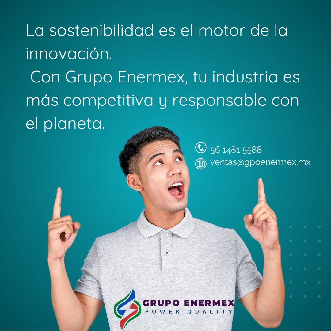 ¡Sé un líder en tu sector! Invierte en soluciones energéticas que benefician a tu empresa y al medio ambiente.

Correo: ventas@gpoenermex.mx

Teléfono: 56 1481 5588

#Sostenibilidad #Innovacion #ResponsabilidadAmbiental #GrupoEnermex #Competitividad #Futuro