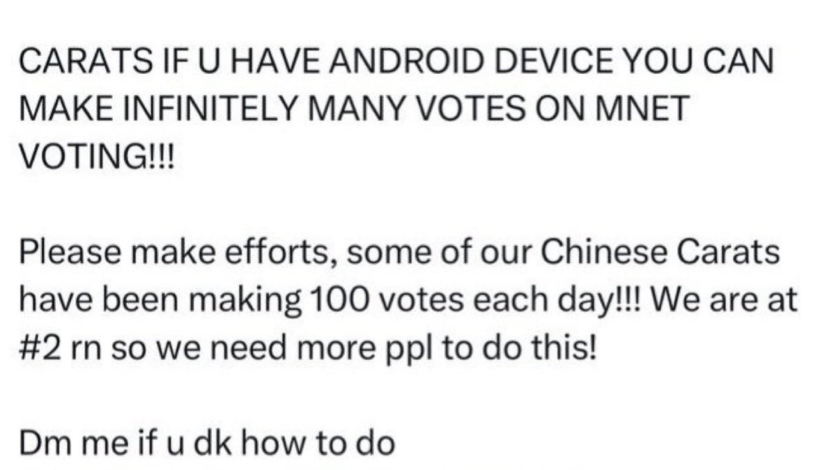stayalivejksg's tweet image. Hello @MnetMAMA please start removing votes casted through cloning apps asap. This is unethical and totally takes away the essence of hardworking fans!

복제 앱을 통해 투표된 표를 최대한 빨리 삭제하기 시작합니다. 이는 비윤리적이며 열심히 일하는 팬들의 본질을