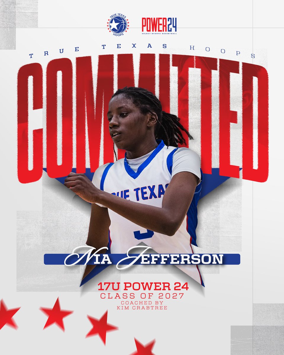 TeamKiddTexas's tweet image. Welcome back, Nia Jefferson!
A rebounding machine with a quick release who helped City View make school history. She’s returning for her last season with Power 24 17U and she’s not done yet.

Coaches, take note 👀

#tthp24 #staytrueplaytrue #classof2027