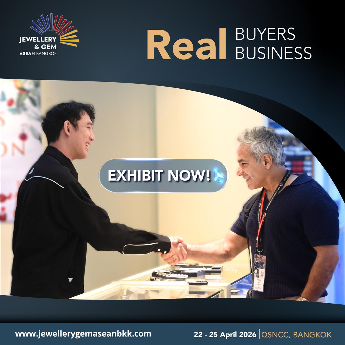 💎 𝗝𝗲𝘄𝗲𝗹𝗹𝗲𝗿𝘆 &amp; 𝗚𝗲𝗺 𝗔𝗦𝗘𝗔𝗡 𝗕𝗮𝗻𝗴𝗸𝗼𝗸(𝗝𝗚𝗔𝗕) 𝟮𝟬𝟮𝟲 𝗥𝗲𝘁𝘂𝗿𝗻𝘀! 

📷Visitor Pre-Registration: t.ly/oXPWU