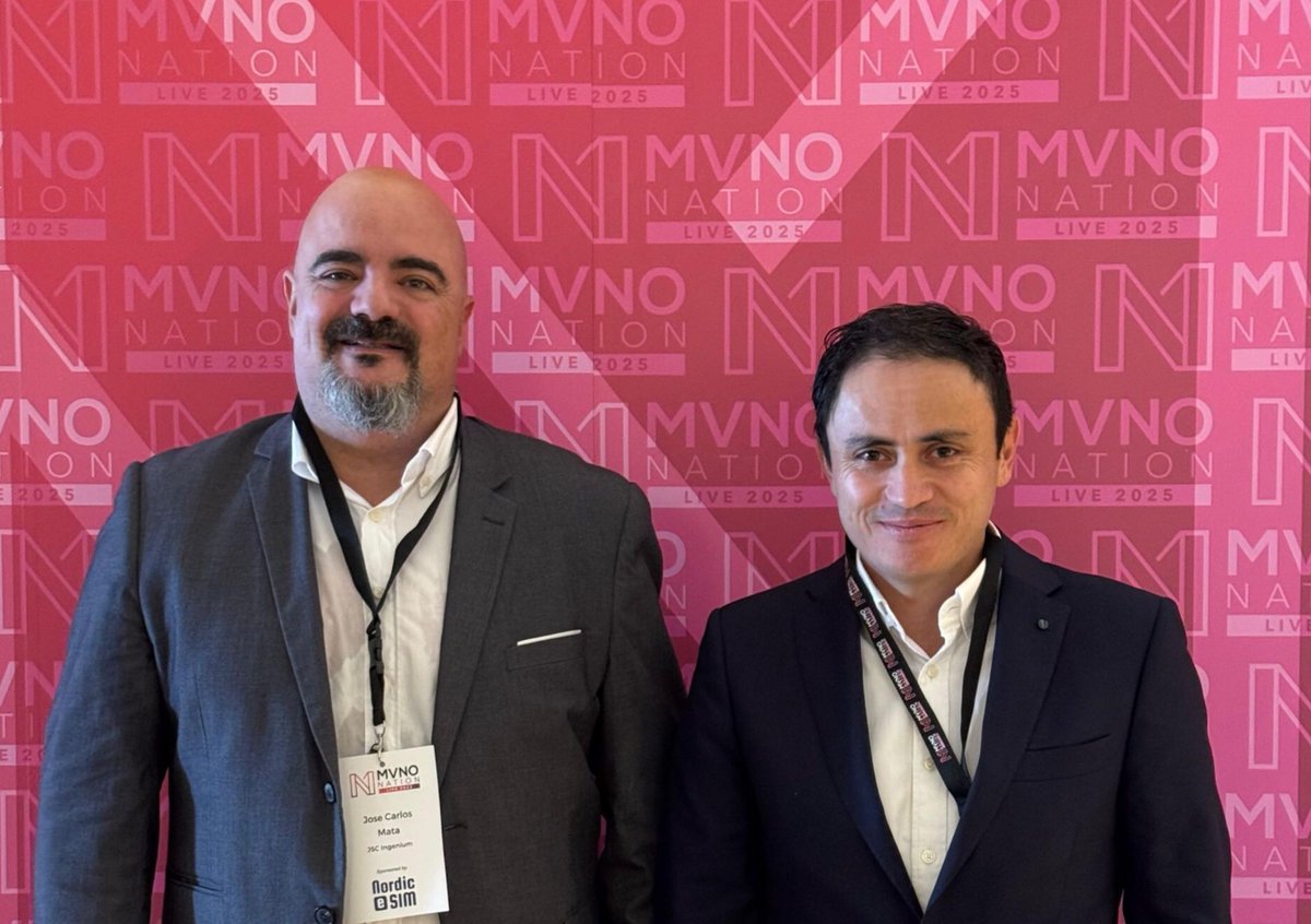 📱 We’re at #MVNONationLive (Nov 5–7, Alicante)!
Our CSO Juan Carlos Buitrago and AM José Carlos Mata are showcasing how JSC Ingenium empowers MVNOs with agile, scalable, and innovative solutions.
👉 Meet us at the event
!bit.ly/4qL3xTl