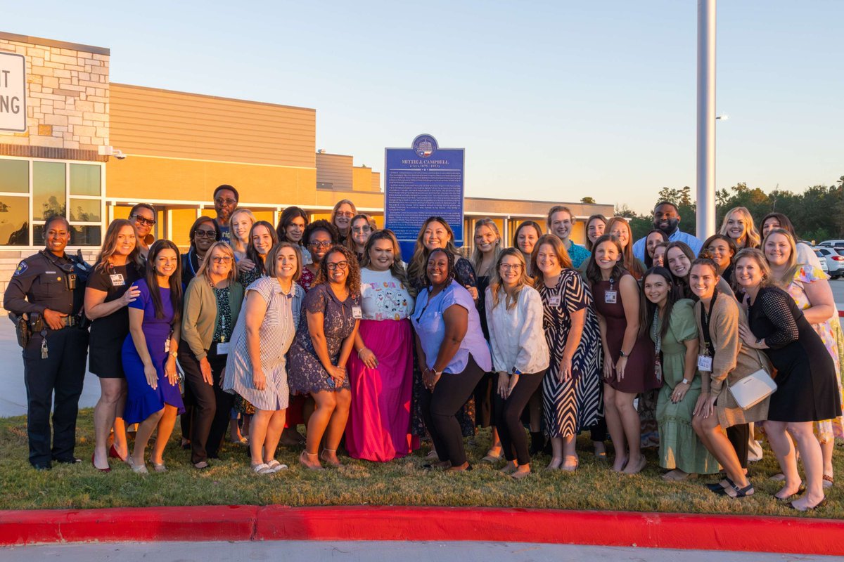ConroeISD's tweet image. Conroe ISD honored the legacy of an outstanding educator and leader with the dedication of Mittie J. Campbell Elementary.
