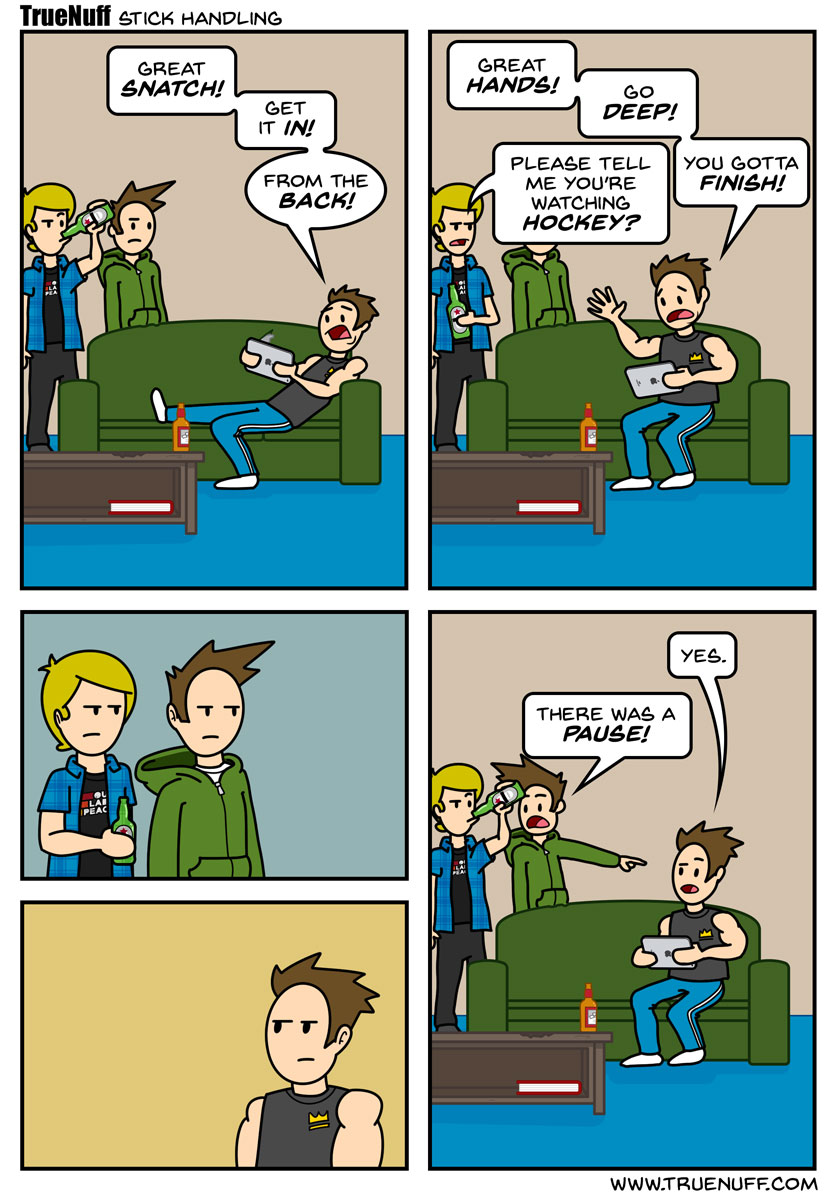 truenuff's tweet photo. NEW COMIC! Stick Handling.  

#truenuff #truenuffcomic #webcomic #webcomics #comic #comics #funny #lol #humor #comedy https://t.co/BtxaRNMJha