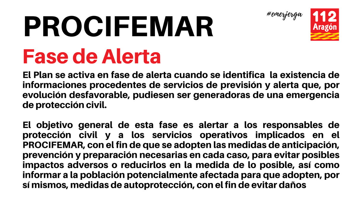 📢⛈️ El <a href="/GobAragon/">Gobierno de Aragón</a> ha decidido activar a las 00:00 horas del jueves 6 de noviembre la fase de #alerta del Plan Especial de #ProtecciónCivil ante fenómenos meteorológicos adversos de #Aragón (#PROCIFEMAR) por la previsión de fuertes #lluvias y #tormentas en gran parte de Aragón.