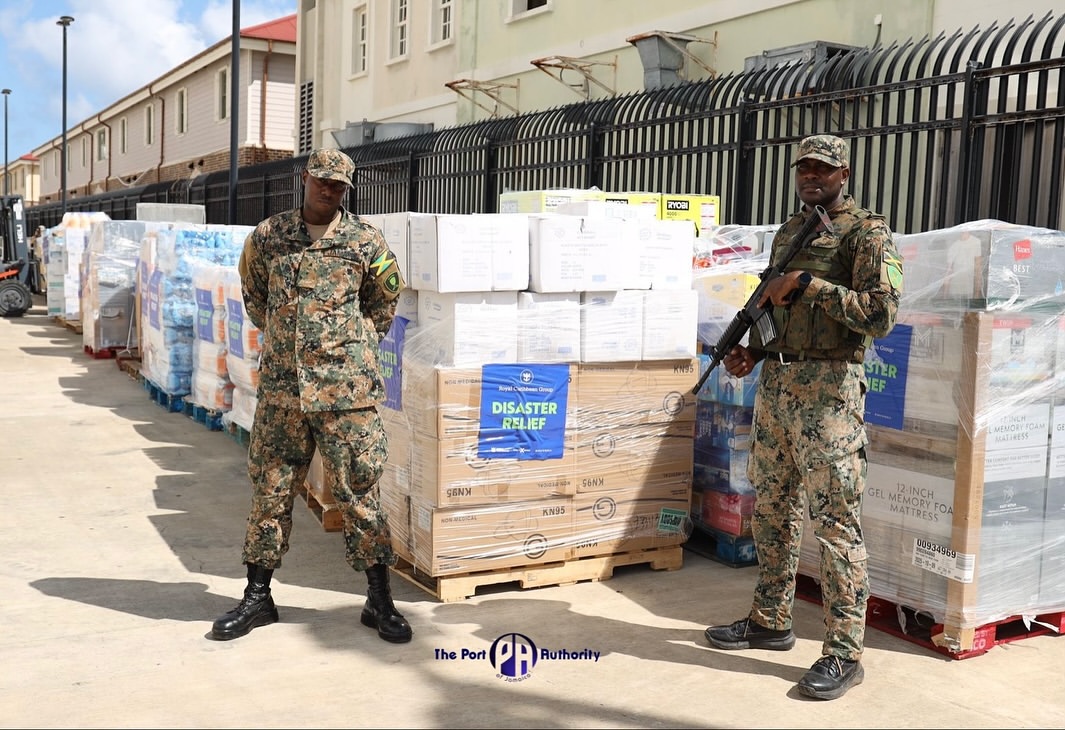 JDFSoldier's tweet photo. Reposted from @portauthorityja

Tuesday, November 4, 2025, Royal Caribbean Cruise Line [RCCL] delivered critical relief supplies during a call by Rhapsody of the Seas at the Historic Falmouth Port, highlighting RCCL’s long-standing commitment to Jamaica. https://t.co/EM2bnEzq9X