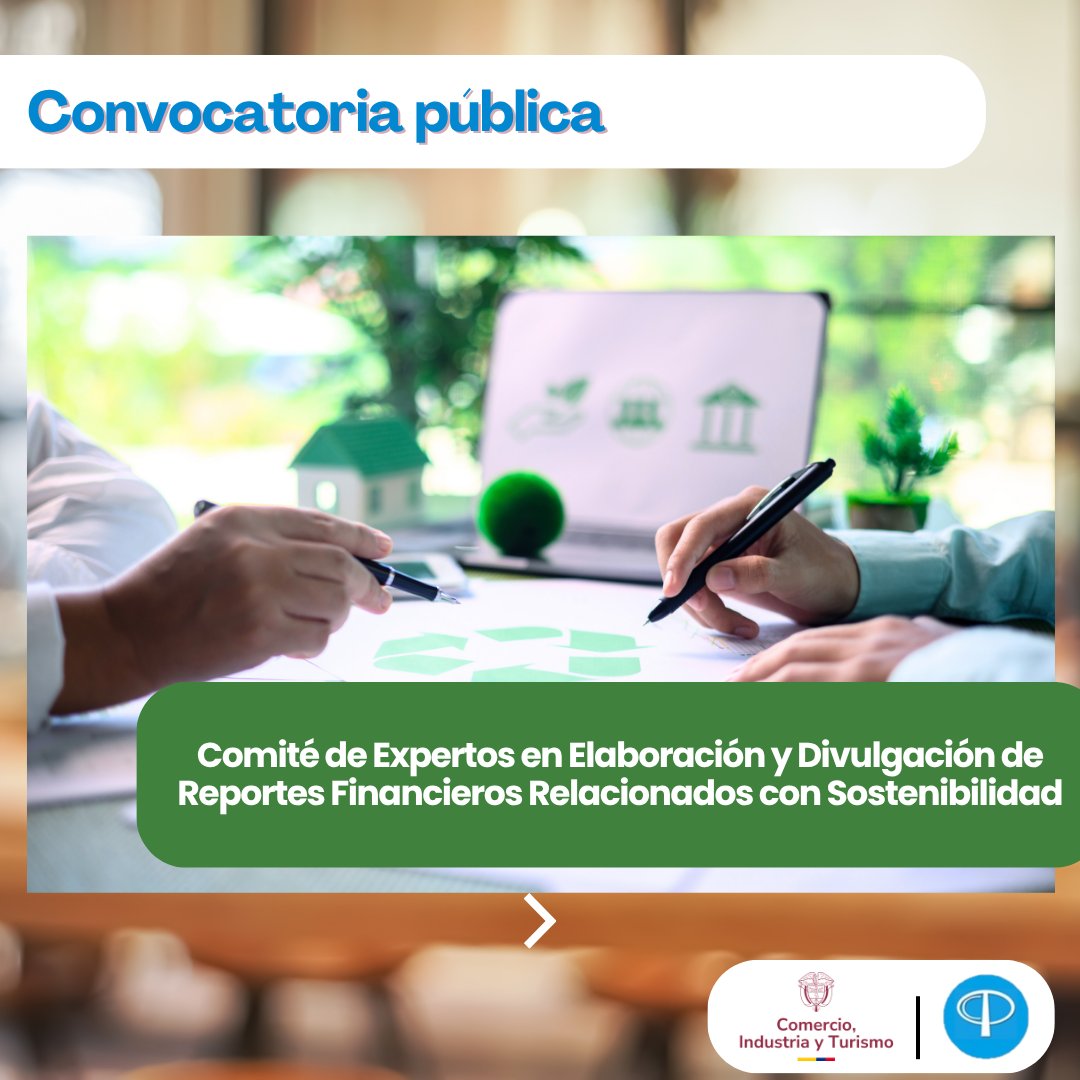 El CTCP invita a los profesionales de la contaduría pública, representantes de firmas, instituciones académicas y entidades relacionadas con la información financiera y la #sostenibilidad, a postularse para integrar el Comité de Expertos bit.ly/4nElCj8