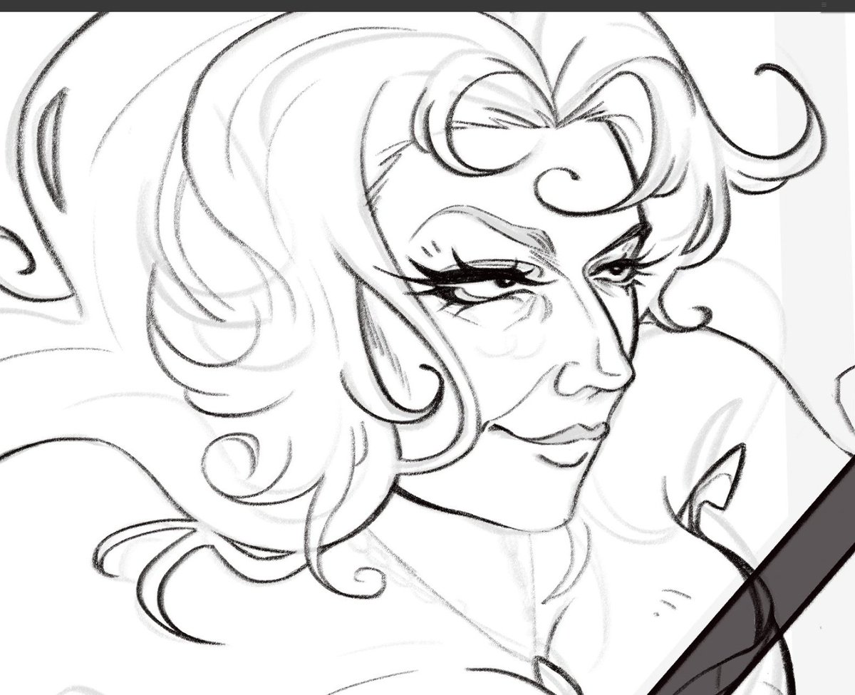 I still just love the line art I did for this one