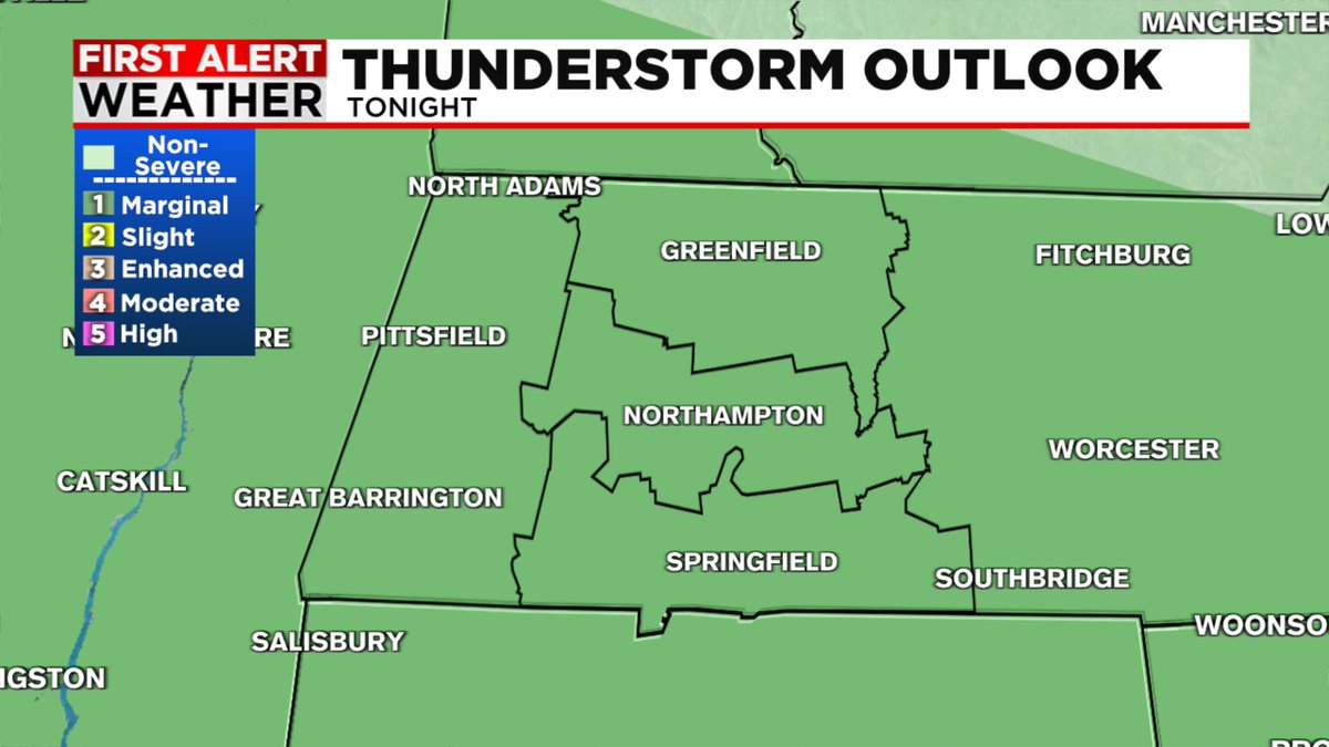 TONIGHT: A cold front will bring showers, downpours and even an embedded thunderstorm. Likely between 8-11pm. Then behind the front... winds ramp up!