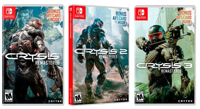 Crysis 1, 2, & 3 Remastered for the Nintendo Switch are now on