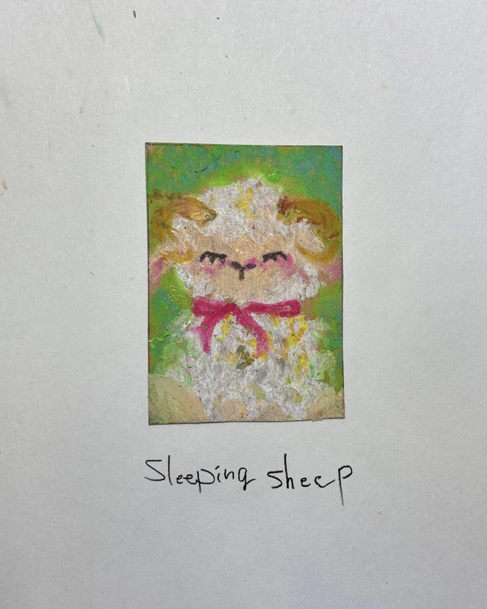 sobako_no's tweet photo. 🐏🐑🐑💤
#クレパス #art #イラスト #illustration
#dlog  #羊  #sheep https://t.co/jLHVp2Z6sc