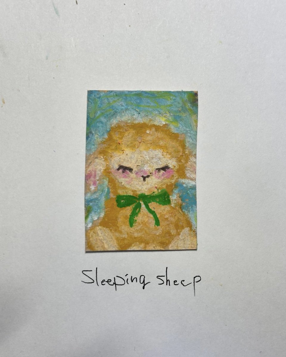 sobako_no's tweet photo. 🐏🐑🐑💤
#クレパス #art #イラスト #illustration
#dlog  #羊  #sheep https://t.co/jLHVp2Z6sc