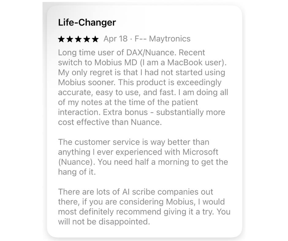 Mobius MD tweet media