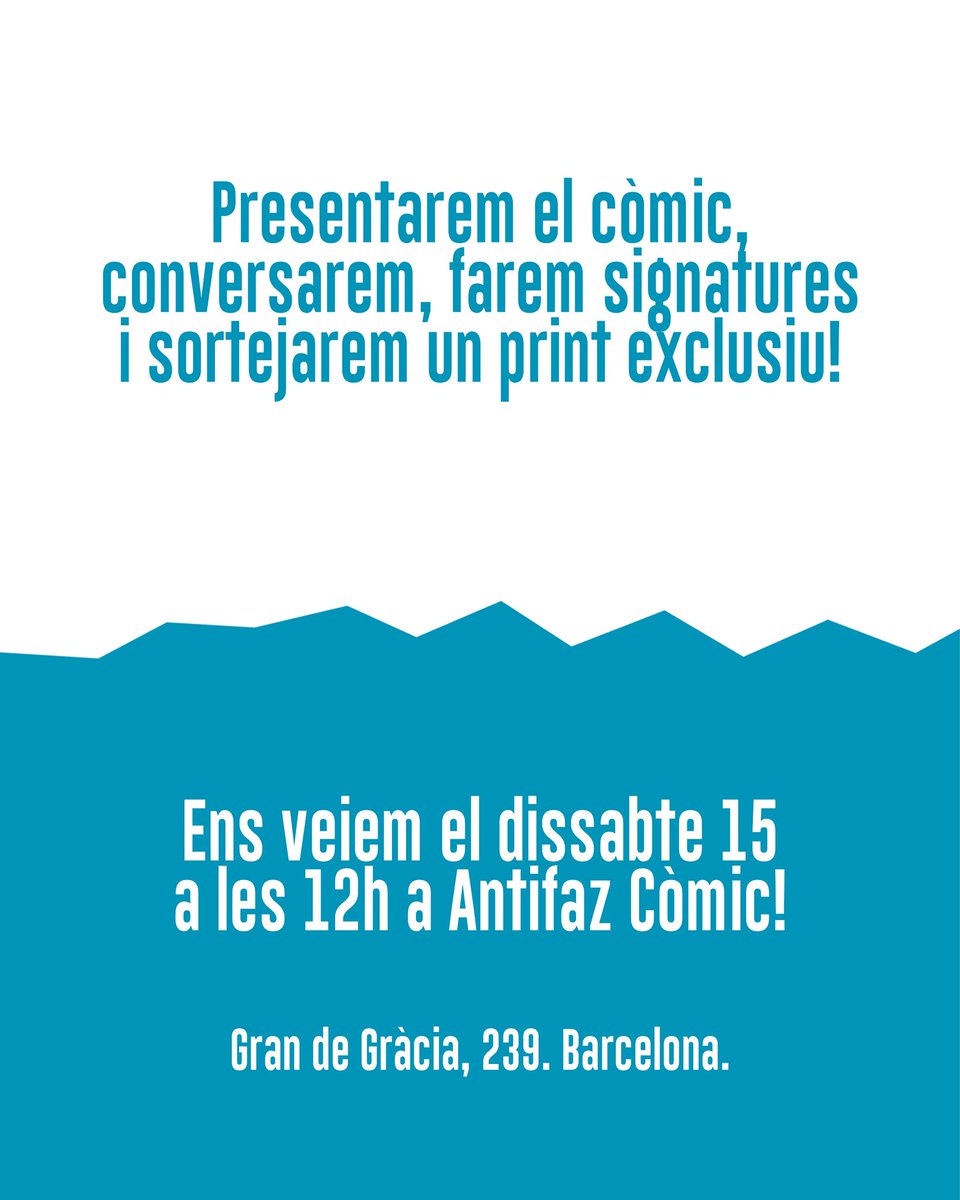 AntifazComic's tweet photo. Seguim amb les presentacions,dissabte 15 de novembre a les 12:00, presentació de La gran caída de Max,amb els seus autors @alexmartinezruano i @matiastolsa
No hi falteu!!
#antifazcomic #lagrancaídademax #alexmartinezruano #matiastolsamontedoro #comiccatala https://t.co/IB9sKrJppq