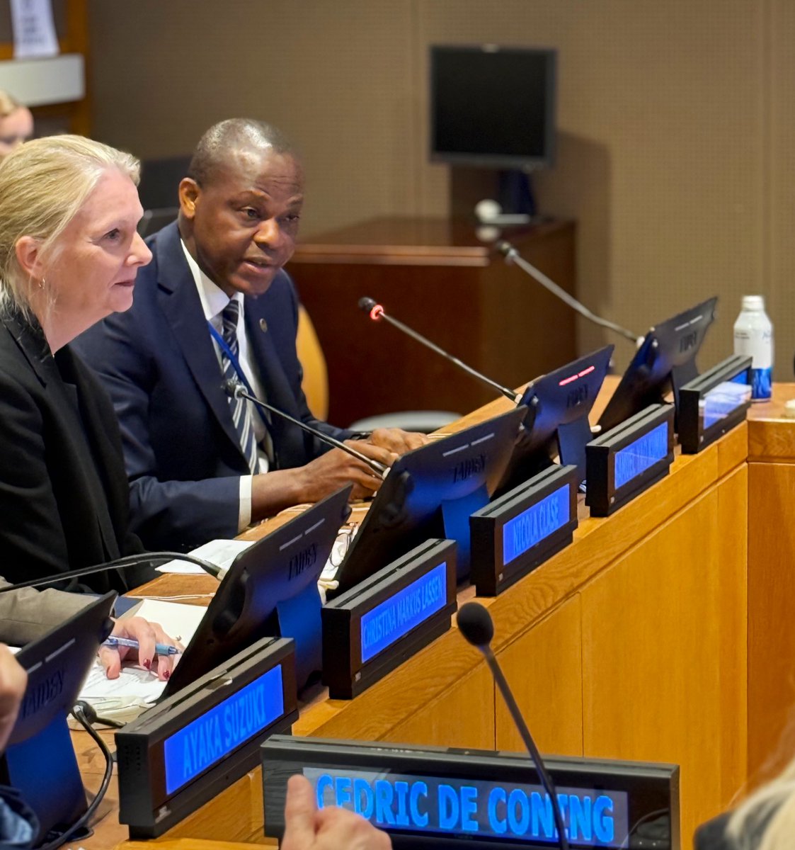 SwedenUN's tweet image. Today Sweden and Ghana, in collab with @ChallengesForum and @KaiptcGh, proudly hosted the opening of the Peace Review Week and the Launch of the key findings from the Challenges Annual Forum 2025.

We thank all participants and look forward to continue the discussions this week.