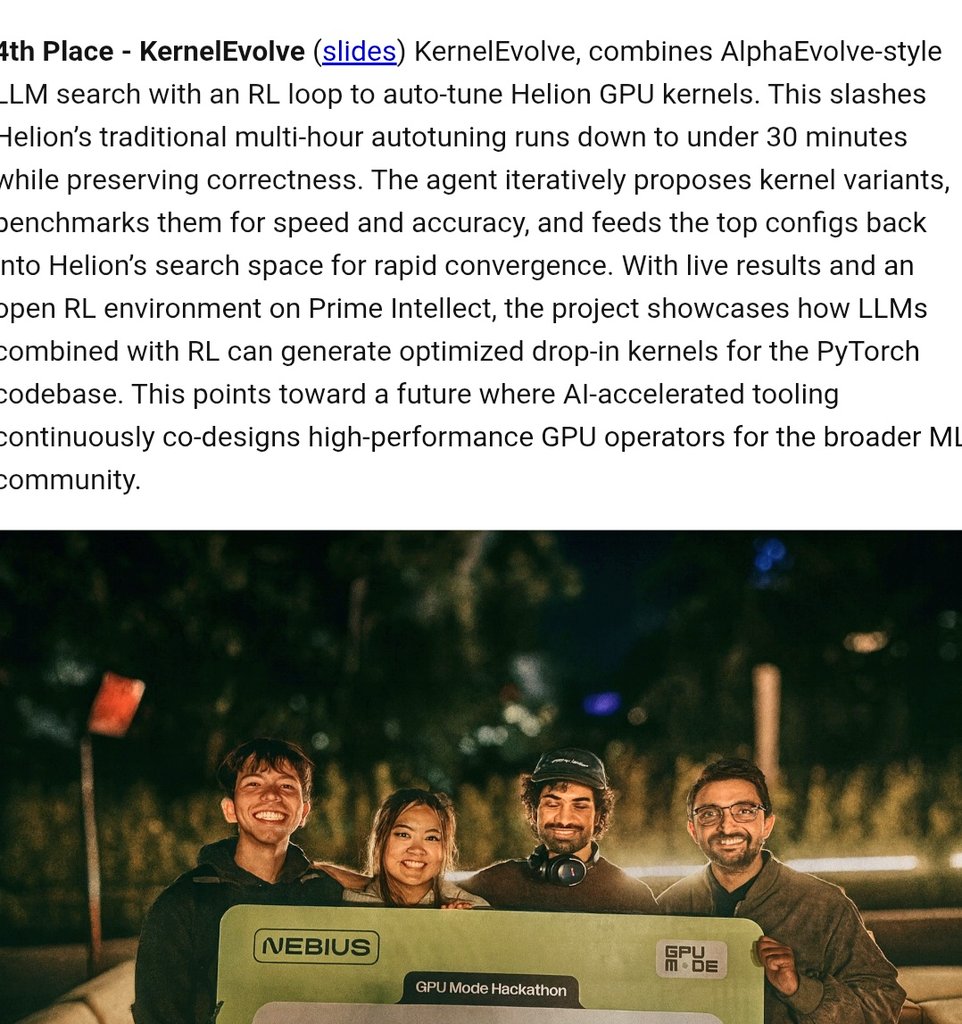 manojrajarao's tweet image. This was a fun event. gpumode.com/v2/news

Thanks @marksaroufim @caseyaylward for organizing
@danielhanchen @cHHillee for feedback

PR soon!