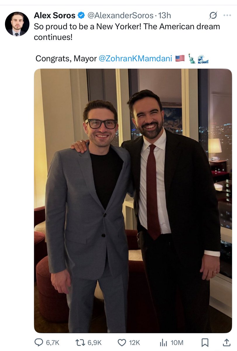 I got asked a couple times today on my thoughts on how Erdogan would view Mamdani. He would probably be pleased with the result of the NYC Mayoral election seeing as a Muslim won. As for the individual, the close Soros connection and far-left ideology are most likely non-starters