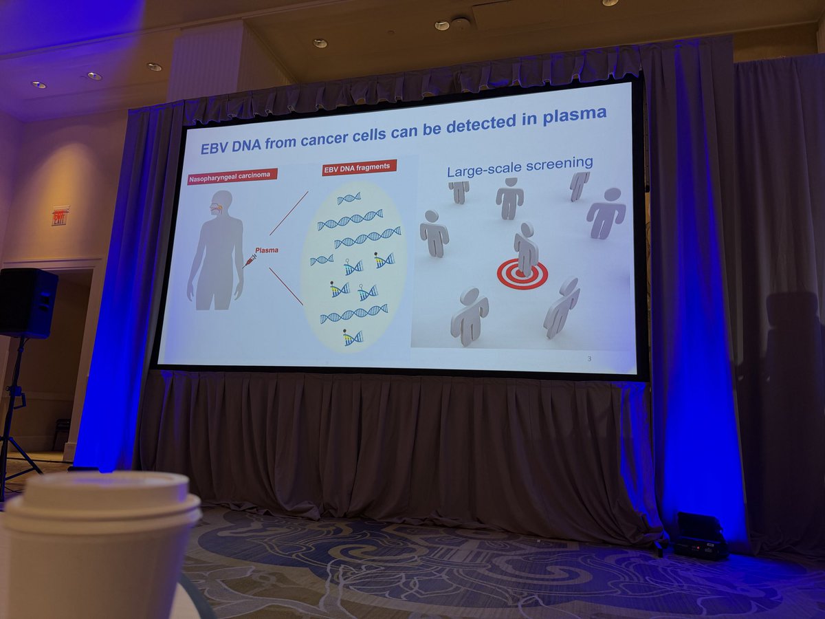 BernardAFox's tweet photo. Dr. Guannan Kang @ Chinese University of Hong Kong representing #HongKong #Cancer #Therapy Society ( #HKCTS ) talks #Fragmentomis for plasma #EBV detection & #NPC development. #FRAGMA #WIC2025 #SITC2025 https://t.co/xZmrZmmVP9