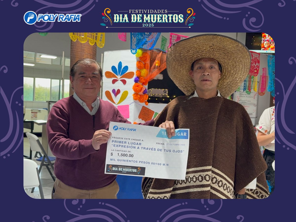 PolyRafiaMX's tweet image. En Poly Rafia, el Día de Muertos 2025 fue un despliegue de creatividad, pasión y trabajo en equipo que reunió a diferentes áreas de la empresa.
Agradecemos la dedicación y el entusiasmo de cada participante.¡Felicidades a los ganadores!
#PolyRafia #DíaDeMuertos #TrabajoEnEquipo
