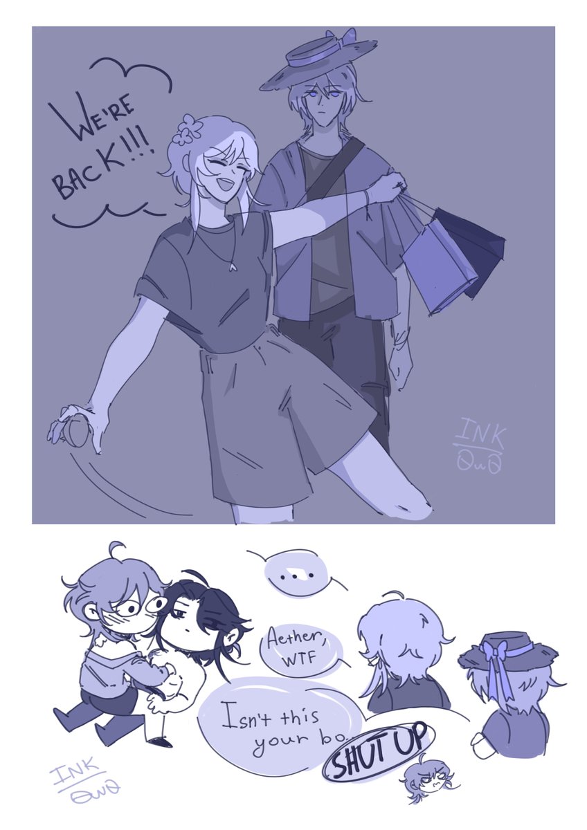 - You said you live alone. - Because that's how it is! #xiaother #XiaoAether