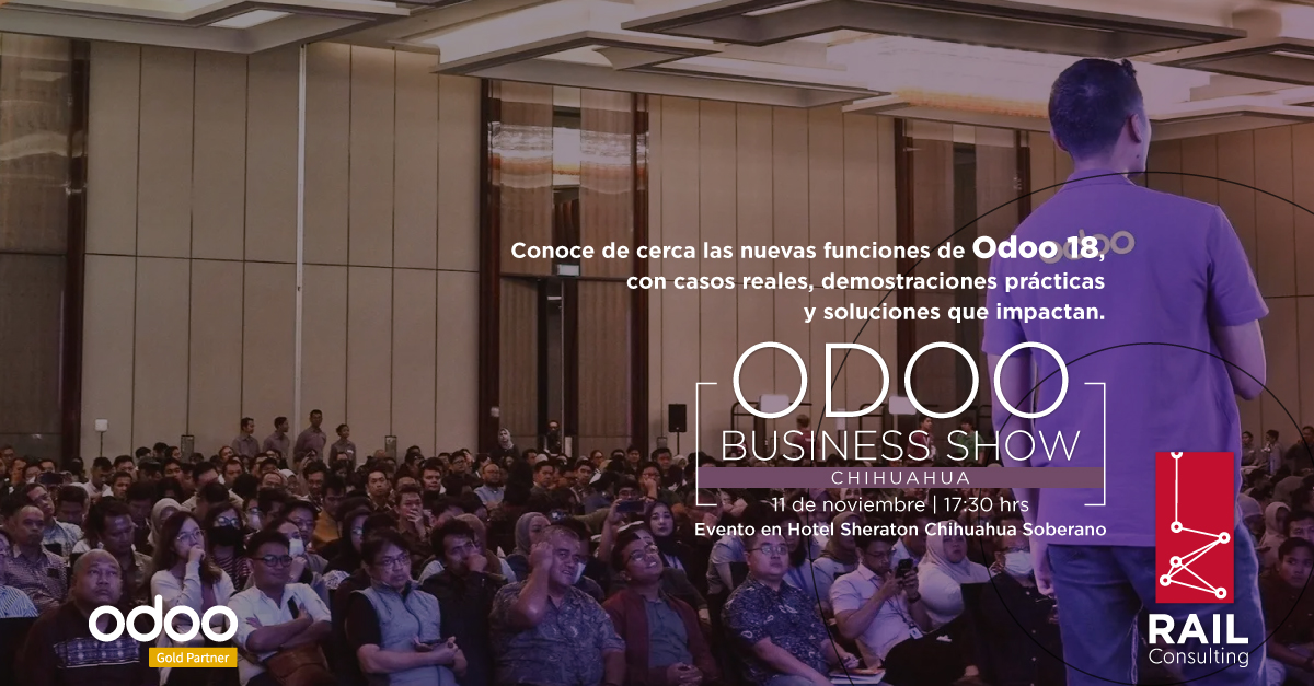 RailConsulting's tweet image. El @Odoo #BusinessShow llega para mostrarte que la #TransformaciónDigital ya no es un lujo, es una necesidad estratégica.

Regístrate y acompáñanos
👉🏻odoo.com/es/event/busin…

#RailConsulting #Odoo #OdooBusinessShowChihuahua #ERP #ERPCloud #ERPSoftware #ImplementacionERP