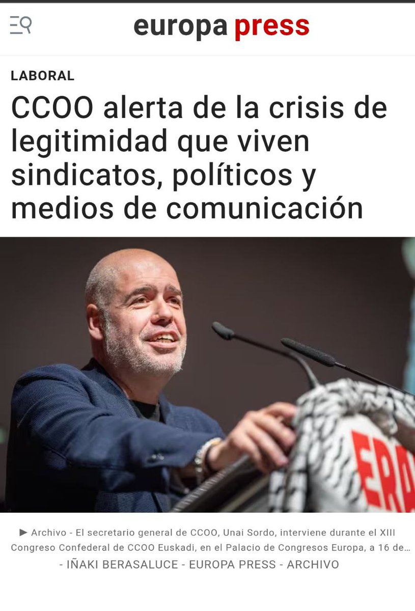 ¿Qué esperaban? ¿Seguir manteniendo la legitimidad después de defraudar a la sociedad? Cuando se pierde la legitimidad, se pierde el poder porque nadie apoya a traidores. Es hora de cambio y transformación social. Es hora de un Mundo Limpio.
europapress.es/economia/labor…