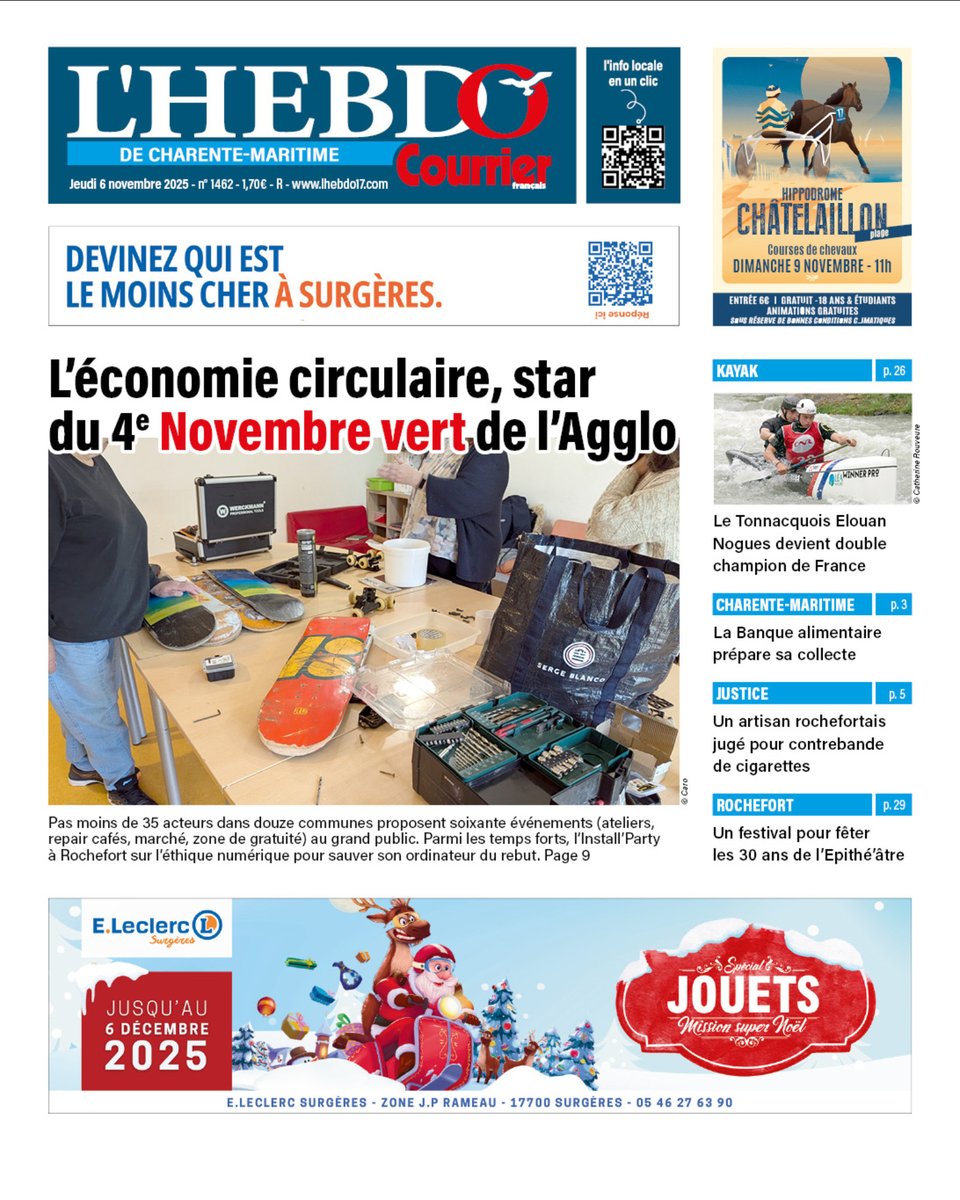📰 À LA UNE CETTE SEMAINE ! À retrouver dans notre numéro du jeudi 6 novembre ! En vente dès demain chez votre marchand de journaux ou en version numérique  ow.ly/H6Mx50UBNJY