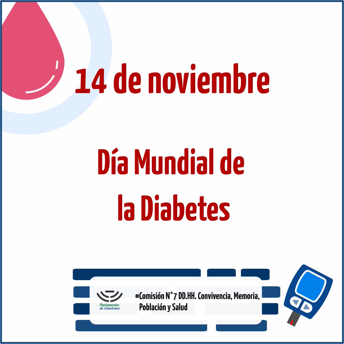 ⏺️14 de noviembre
Día Mundial de la Diabetes

El tema propuesto por la Organización Mundial de la Salud (OMS) para este 2025:
"La diabetes en todas las etapas de la vida".

#DíaMundialDiabetes