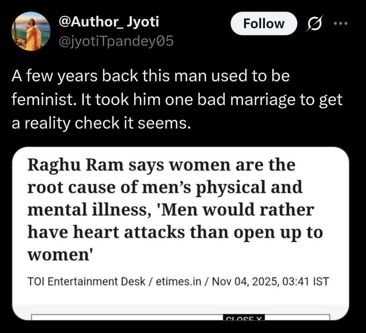 Integral_mann's tweet photo. People pretend to be feminists and then reality hits them🙂‍↕️😂 https://t.co/7P4tVnBKZG