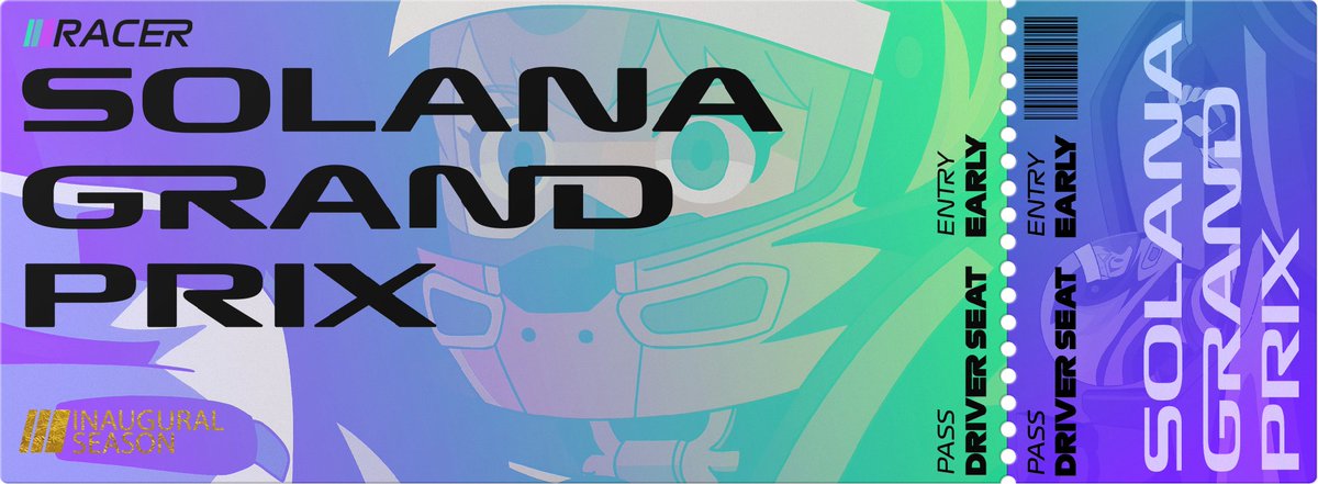 The <a href="/racer_dot_fun/">racer 🏁</a> team popped in for a visit to our Wall St. pop-up. Snagged my early access pass for their Solana Grand Prix

vroom vroom mfers